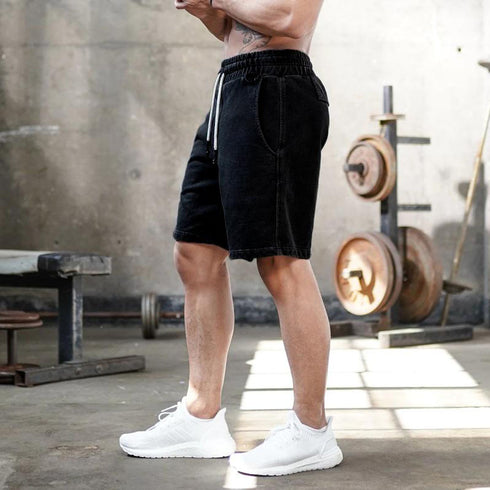 Men's Outdoor Fitness Jogging Shorts with Towel Loop